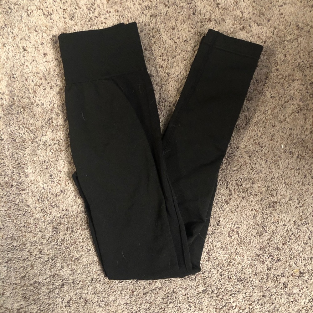 Gymshark high waisted flex - Black/charcoal